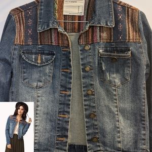 Forever 21 Embroidered Denim Jacket